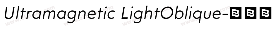 Ultramagnetic LightOblique字体转换
